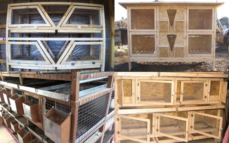 Клетки для удержания кроликов